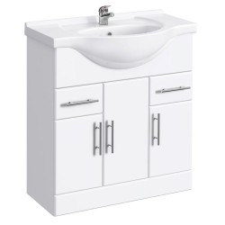Classic Vanity Unit Cabinet with Basin 750 mm